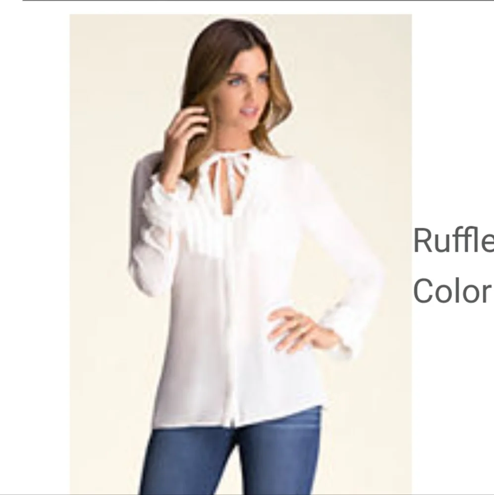BEBE Ruffle top - Picture 1 of 6